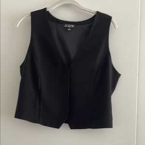 J. Crew Women's Black Sleeveless Vest